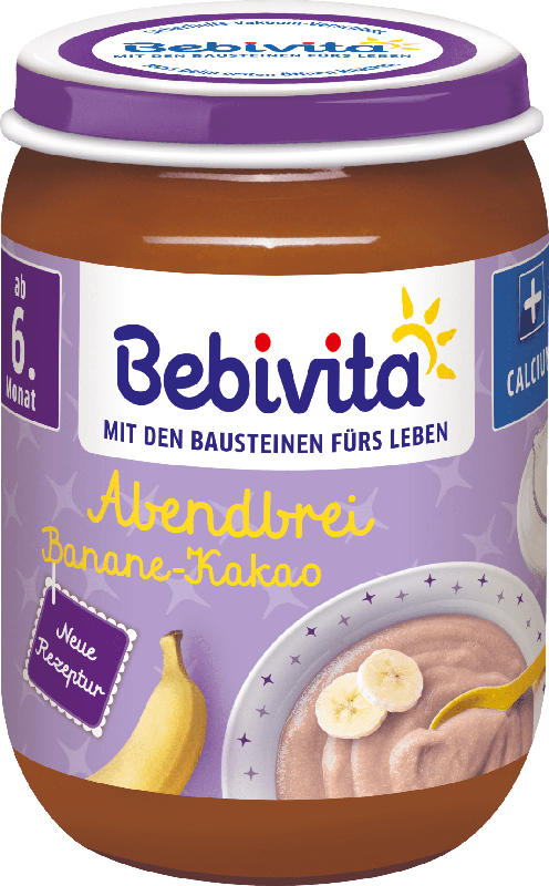 Bebivita Abendbrei Banane-Kakao, ab dem 6.Monat