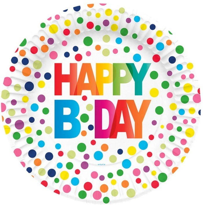 Piatti monouso HAPPY BIRTHDAY