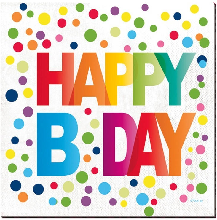Tovaglioli HAPPY BIRTHDAY