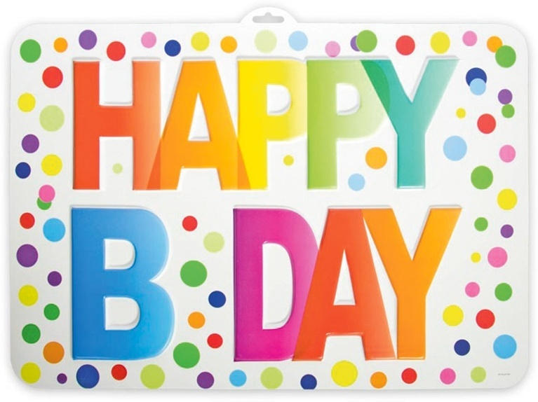 Plaque de porte HAPPY BIRTHDAY