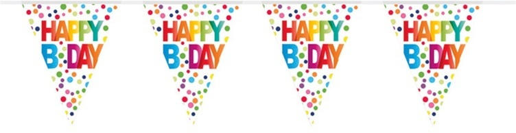 Wimpelkette HAPPY BIRTHDAY