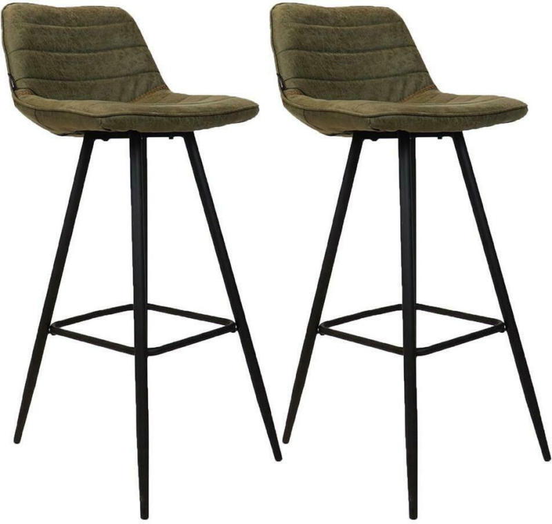 Barhocker-Set Jackson 2-er Set Olivgrün