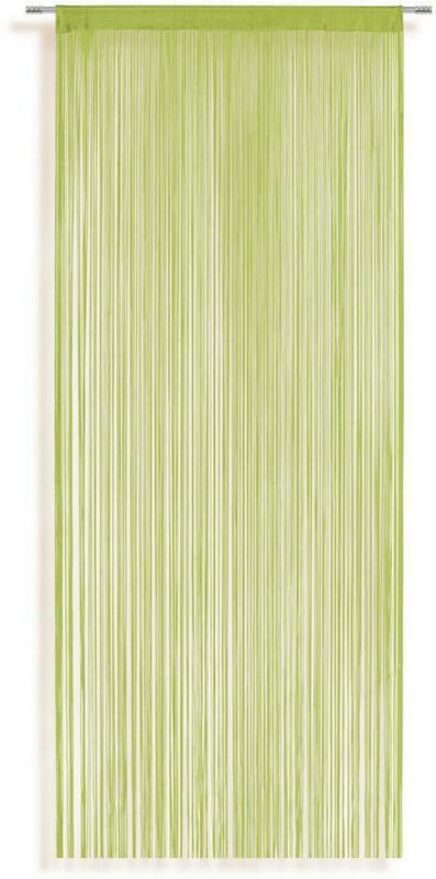 Fadenvorhang Stangendurchzug Marietta B: 90cm, Grün