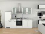 Möbelix Küchenzeile Wito mit Geräten 270 cm Grau/Weiß Modern
