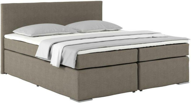 Boxspringbett mit Topper ca.180x200cm Nero Schlamm