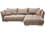 Ecksofa BOTEGA Stoff braun