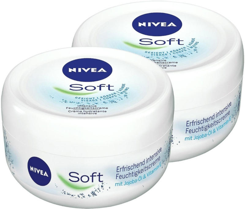 Nivea Soft Feuchtigkeitscreme 2 x 300 ml -