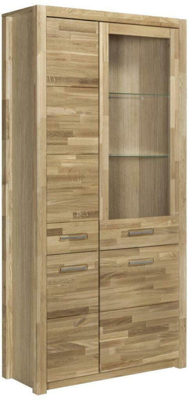 Vitrine Fenja B:98cm Massiv, Wildeiche
