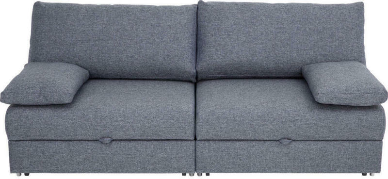Schlafsofa in Textil Blau, Grau