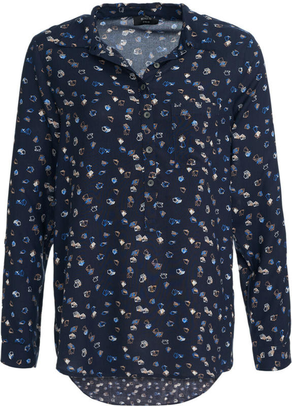 Damen Bluse mit Allover-Print (Nur online)