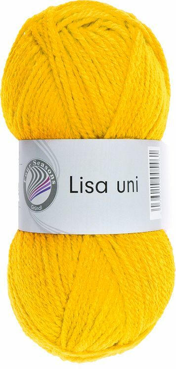 GRÜNDL Wolle ”Lisa Uni” 50g maisgelb