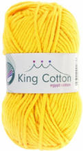 PAGRO DISKONT GRÜNDL Wolle ”King Cotton” 50g zitronengelb
