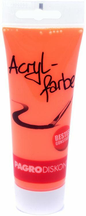 PAGRO Acryl-Farbe 100 ml neon orange