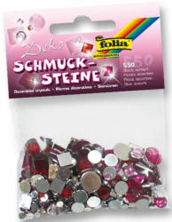 FOLIA Schmucksteine ”Sweetheart” 550 Stück eckig/rund