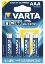 PAGRO DISKONT VARTA High Energy AAA Micro Batterie, 4 Stück