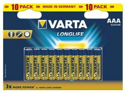 VARTA Longlife Micro AAA Batterie 10 Stück