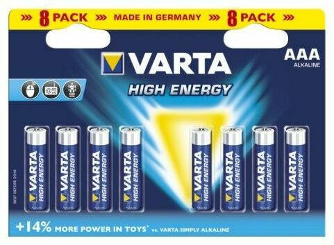 VARTA High Energy AAA Micro Batterie, 8 Stück