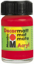 PAGRO DISKONT MARABU Acrylfarbe ”Decormatt Acryl” 15 ml kirschrot