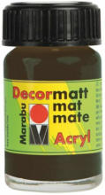 PAGRO DISKONT MARABU Acrylfarbe ”Decormatt Acryl” 15 ml dunkelbraun