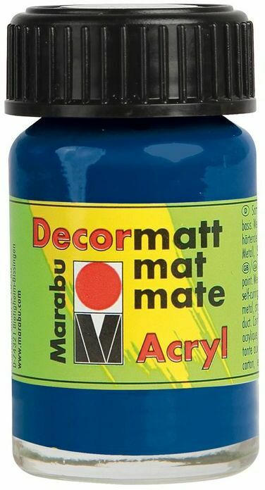 MARABU Acrylfarbe ”Decormatt Acryl”15 ml dunkelblau