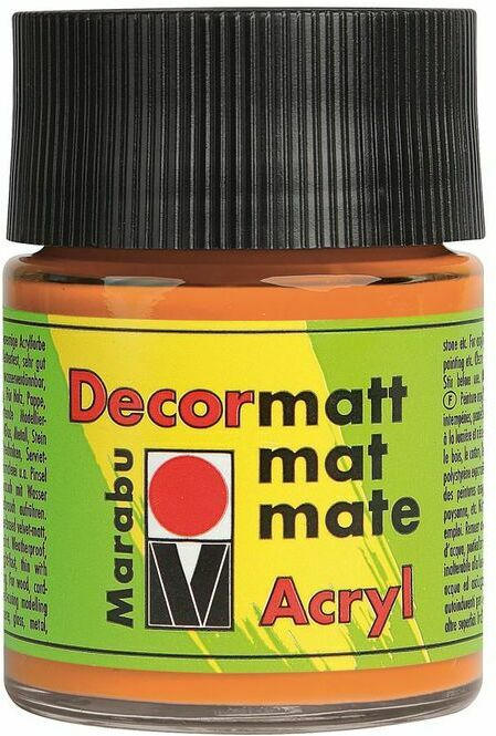 MARABU Acrylfarbe ”Decormatt Acryl” 50 ml orange