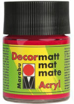 PAGRO DISKONT MARABU Acrylfarbe ”Decormatt Acryl” 50 ml kirschrot