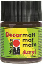 PAGRO DISKONT MARABU Acrylfarbe ”Decormatt Acryl” 50 ml dunkelbraun