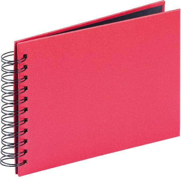 Spiralalbum 21 x 15,5 cm ”Twinwire” 20 Seiten rot