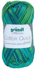PAGRO DISKONT GRÜNDL Strickgarn ”Cotton Quick print” grün
