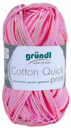 GRÜNDL Strickgarn ”Cotton Quick print” rosa/fuchsia