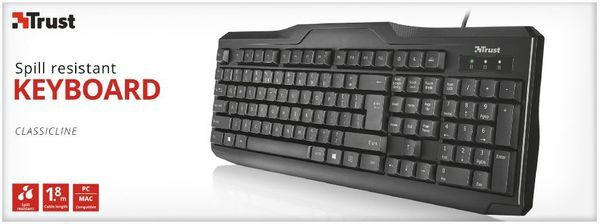 Trust CLASSICLINE Keyboard DE