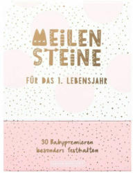 Meilensteinkarten für Mädchen 30 Stück bunt