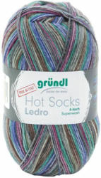 GRÜNDL Wolle ”Hot Socks Ledro” 100g grau/blau/grün