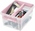PAGRO DISKONT SMARTSTORE Aufbewahrungsbox ”Pastell” inkl. Einsatz 14 Liter rosa