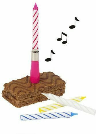 PAPSTAR Musikkerze ”Happy Birthday” mit 3 Ersatzkerzen