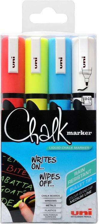 Kreidemarker ”Uni Chalk” 4 Stück