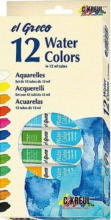 PAGRO DISKONT EL GRECO Aquarellfarben-Set 12 x 12 ml
