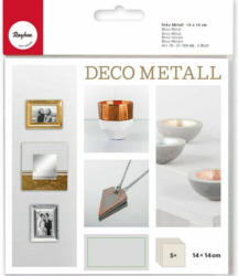 RAYHER Deco-Metall 14 x 14 cm 5 Blatt silber