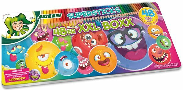 JOLLY Buntstifte ”Supersticks” XXL Box 48 Farben