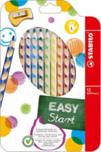 PAGRO DISKONT STABILO Ergonomischer Buntstift für Linkshänder "EASYcolors" 12er Pack mit Spitzer