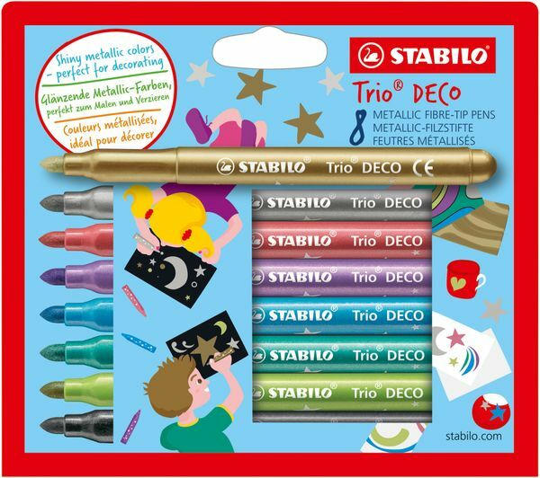 STABILO Metallic-Filzstift "Trio DECO" 8er Pack