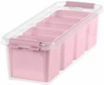 PAGRO DISKONT SMARTSTORE Aufbewahrungsbox ”Pastell” inkl. Einsätze 4 Liter rosa