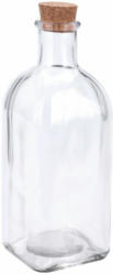 Glasflasche mit Korken ”Apotheker” 500 ml transparent