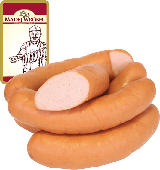 Polnische Brühwurst mit Putenseparatorenfleisch, fein zerkleinert