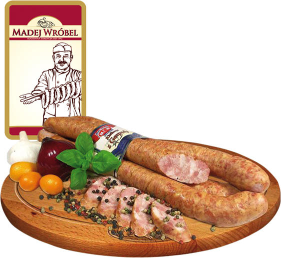 Polnische mittelgrobe Brühwurst