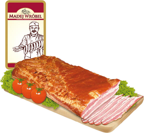 Räucherspeck mit Schwarte und Knorpeln
