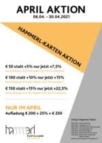 Hammerl TextilCare Hammerl TextilCare April 2021 - bis 30.04.2021
