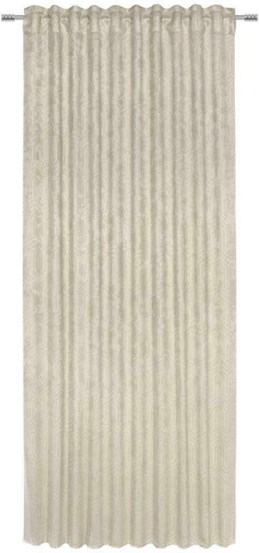 Vorhang mit Ösen und Band Bianca B: 140cm, Beige