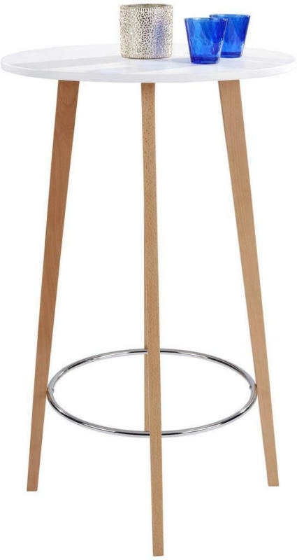 Bartisch Levi D: 60 cm Weiß