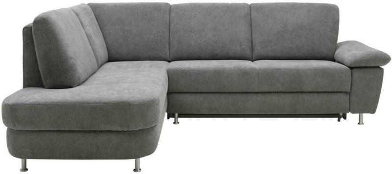 Wohnlandschaft in Textil Dunkelgrau